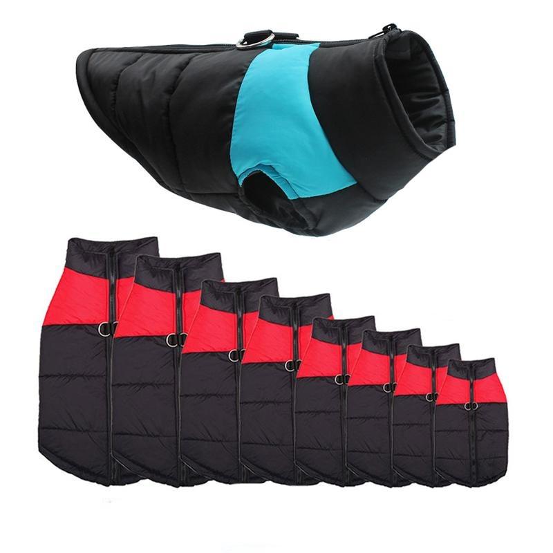 Waterproof Pet Padded Vest Zipper Jacket